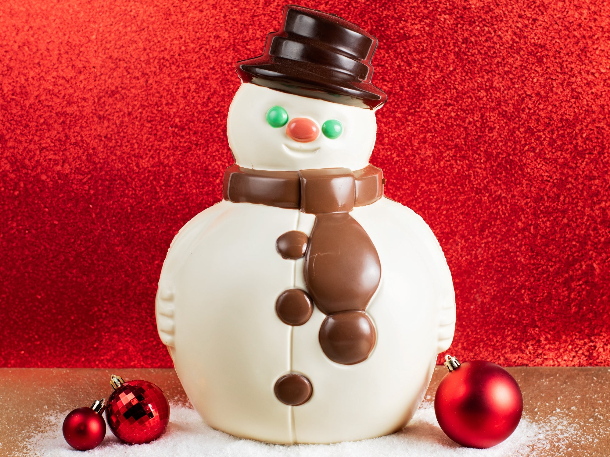 Giant White Chocolate Snowman