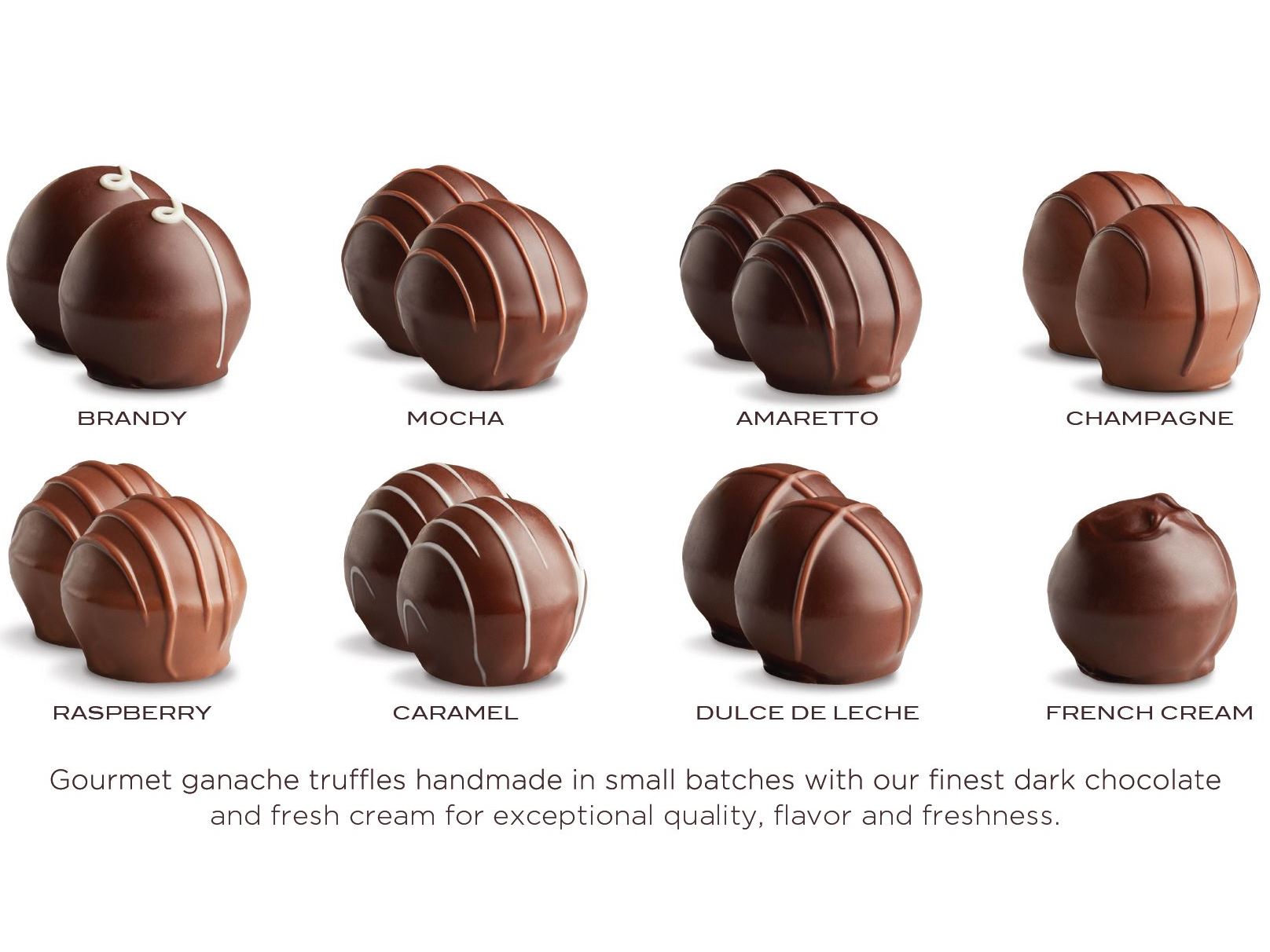48 Holiday Gourmet Chocolate Bonbons