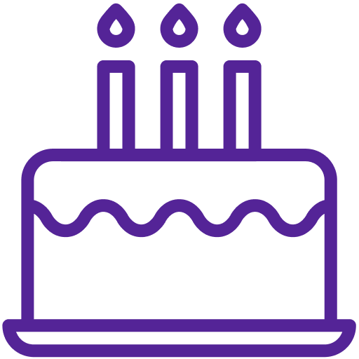 Birthday cake icon 