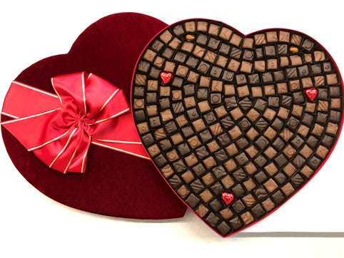 63-pc Chocolate Heart | Li-Lac Chocolates