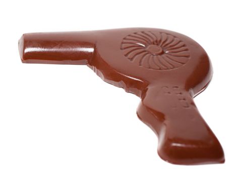 A chocolate molded Hair Dryer.